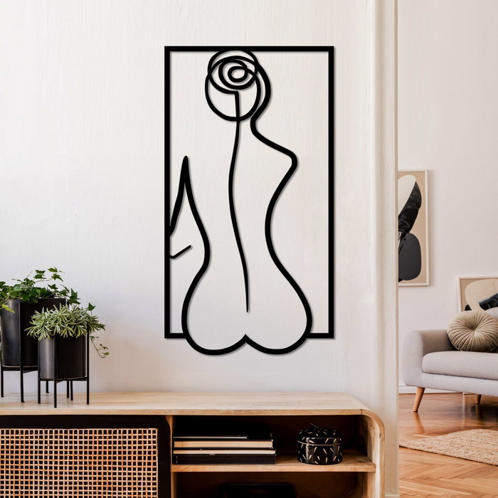 Wallity Rose Silhouette - L Negro Wallity Rose Silhouette - L Negro